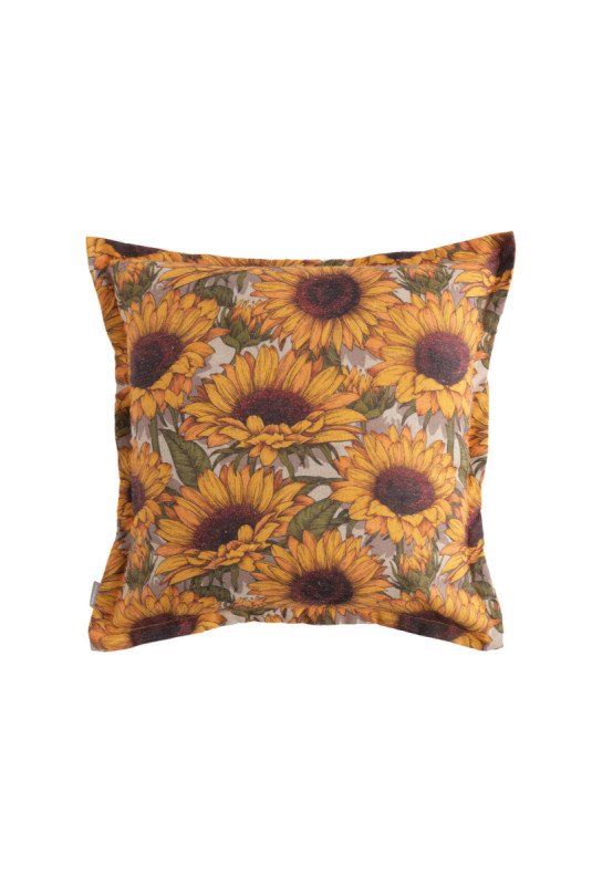 Housse de Coussin Imprimée - Sunflorio - Yellow
