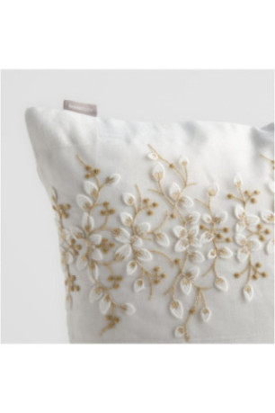Housse de Coussin Brodée - Korido - White
