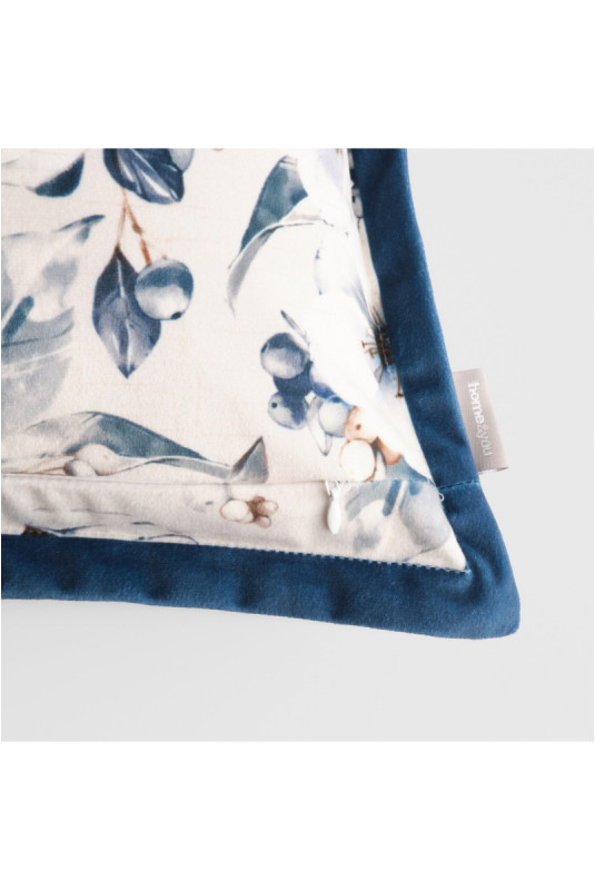 Housse de Coussin Imprimée - Ondelle - Ecru