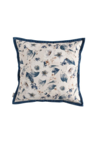 Housse de Coussin Imprimée - Ondelle - Ecru