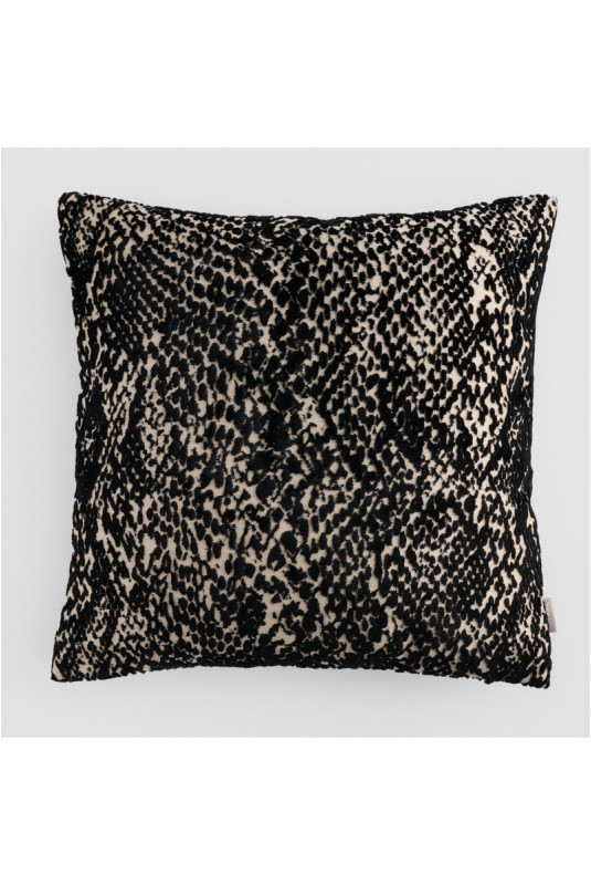 Housse de Coussin Jacquard - Jackie - Black