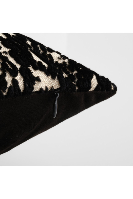 Housse de Coussin Jacquard - Jackie - Black