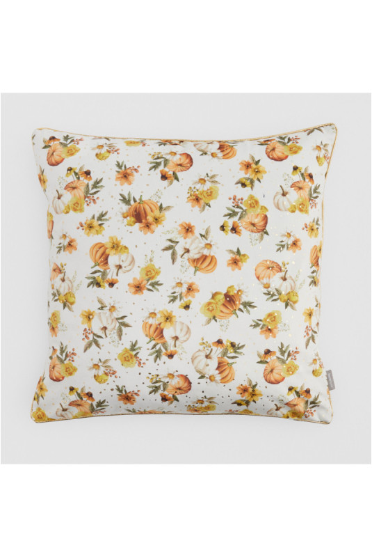 Housse de Coussin Imprimée - Pumprelle - Orange