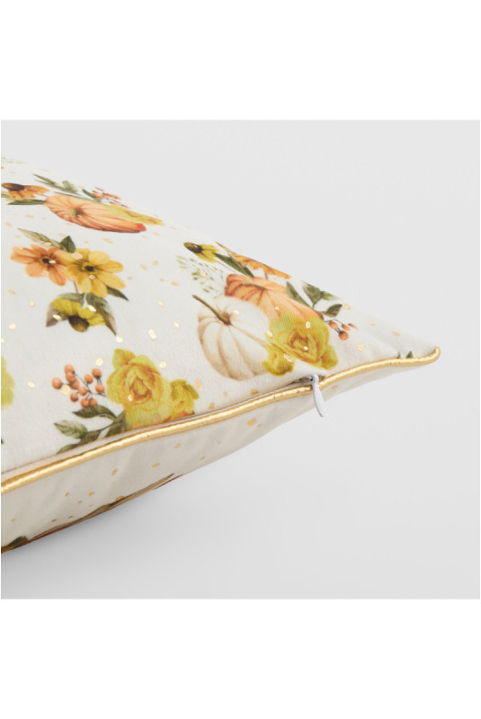 Housse de Coussin Imprimée - Pumprelle - Orange