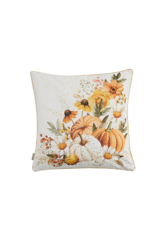 Housse de Coussin Imprimée - Pumprelle - Orange