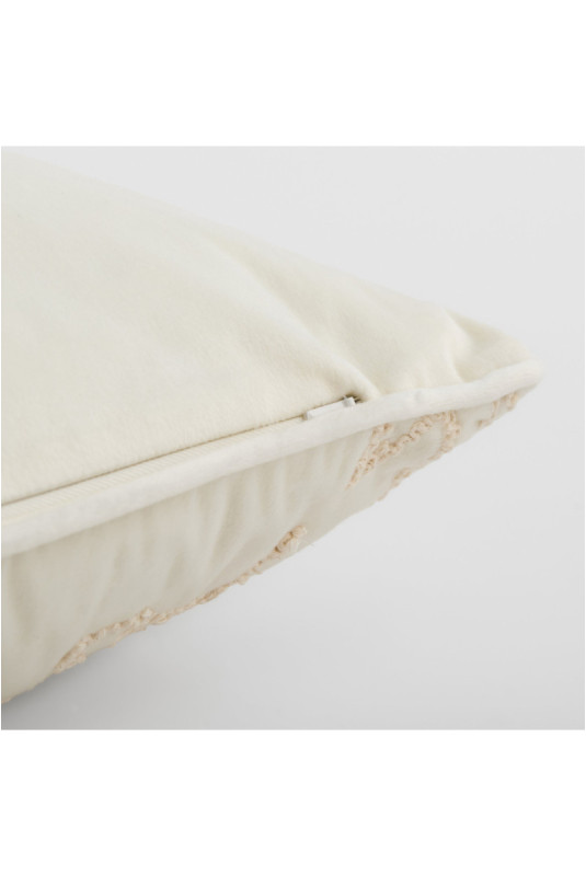Housse de Coussin Brodée - Maple - White