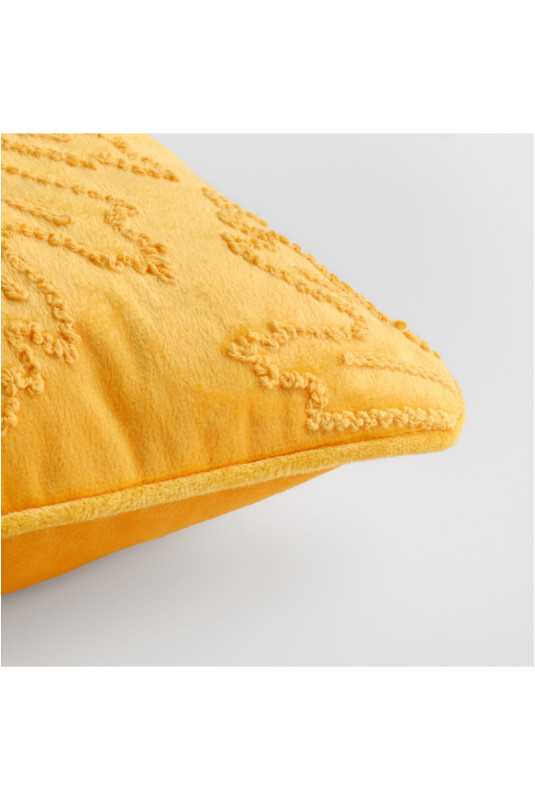 Housse de Coussin Brodée - Maple - Dark Yellow