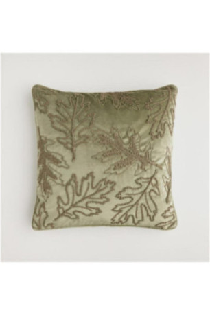Housse de Coussin Brodée - Maple - Green