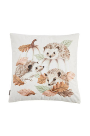 Housse de Coussin Imprimée - Hedginis - Ecru