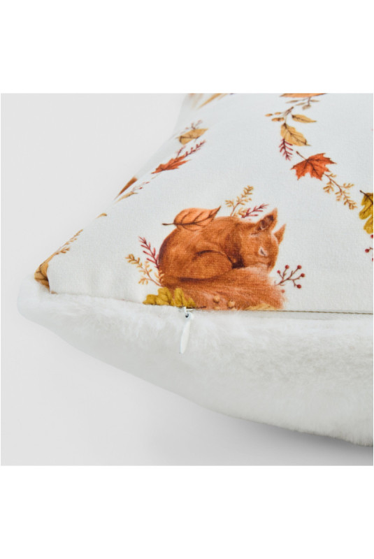 Housse de Coussin Imprimée - Norell - White
