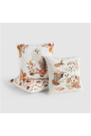 Housse de Coussin Imprimée - Norell - White