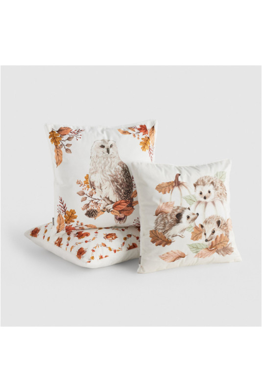 Housse de Coussin Imprimée - Norell - White