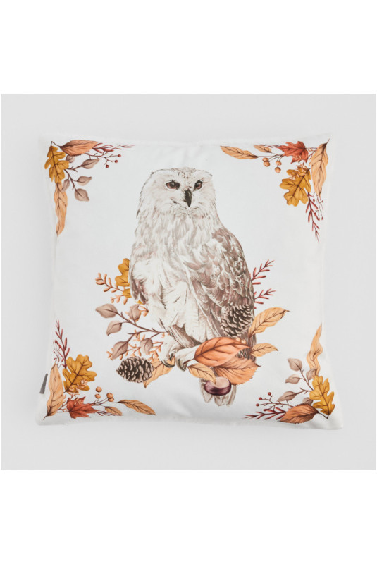 Housse de Coussin Imprimée - Ownis - Ecru