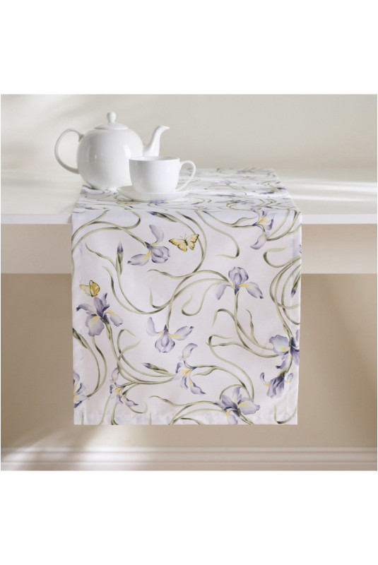 Chemin de Table Imprimé - Irisoni - White