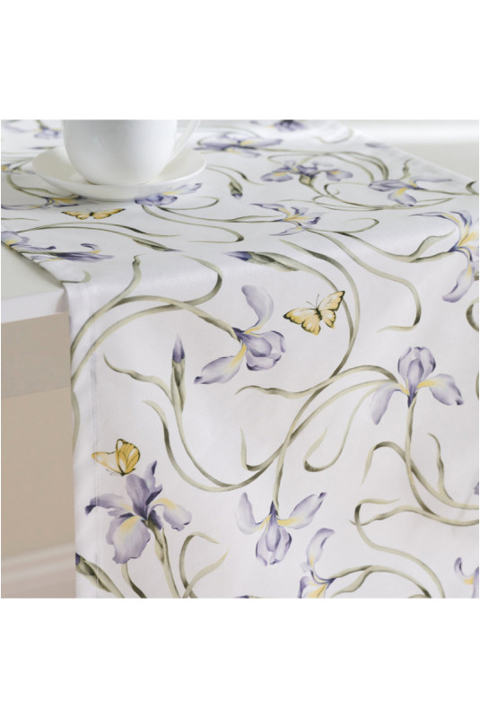 Chemin de Table Imprimé - Irisoni - White