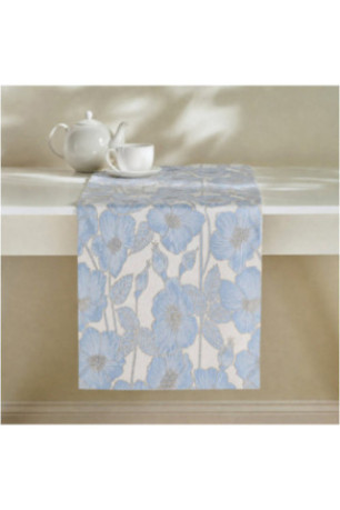 Chemin de Table Jacquard - Makowka - Blue