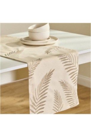 Chemin de Table Brodé - Solariso - Light Beige