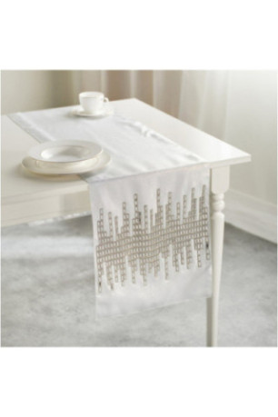 Chemin de Table Décoratif - Riflesso - Silver