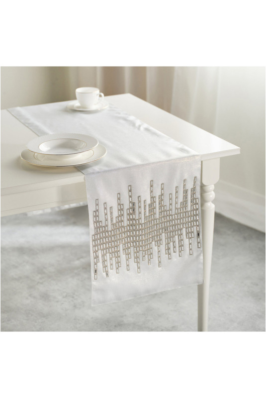 Chemin de Table Décoratif - Riflesso - Silver
