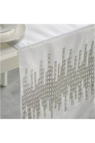 Chemin de Table Décoratif - Riflesso - Silver