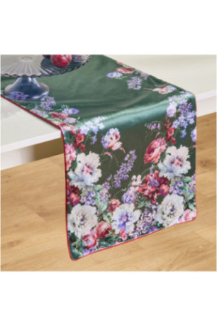 Chemin de Table Imprimé - Fiorosa - Dark Green