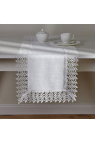 Chemin de Table - Bernadette - White
