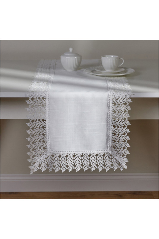Chemin de Table - Bernadette - White