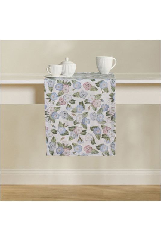 Chemin de Table Imprimé - Pansiso - Blue