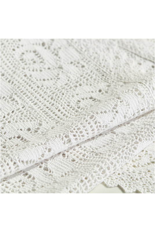Chemin de Table En Dentelle - Folk2 - White
