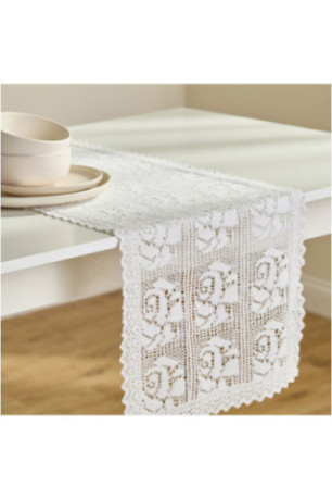 Chemin de Table En Dentelle - Folk2 - White