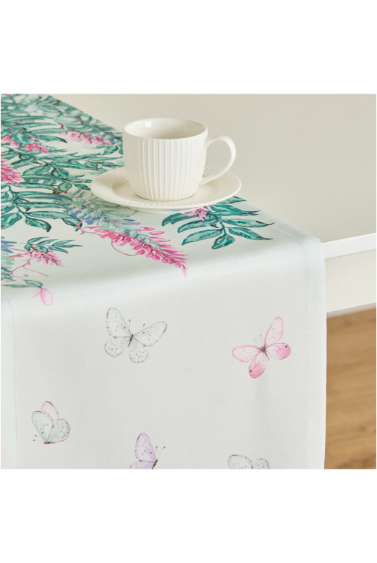 Chemin de Table Imprimé - Fenrys - Light Turquoise