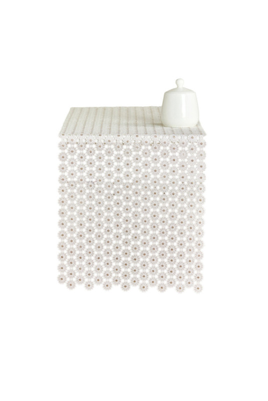 Chemin de Table En Dentelle - Douglasio - White
