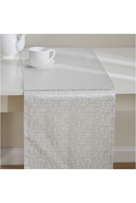 Chemin de Table Jacquard - Makeeba - Silver