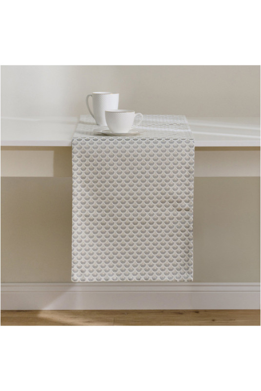 Chemin de Table Jacquard - Sarina - Silver
