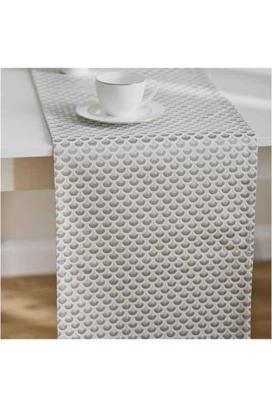 Chemin de Table Jacquard - Sarina - Silver