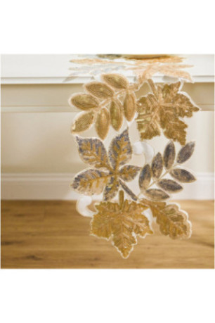 Chemin de Table Décoratif - Leafisa - Silver