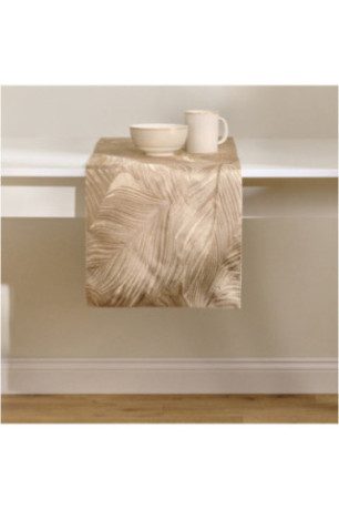 Chemin de Table Brodé - Abnello - Dark Beige