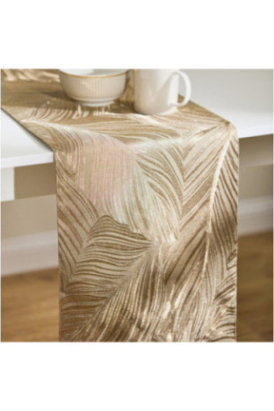 Chemin de Table Brodé - Abnello - Dark Beige