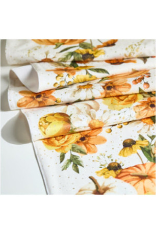Chemin de Table Imprimé - Pumprelle - Orange
