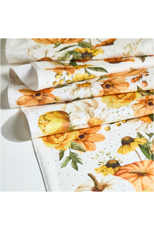 Chemin de Table Imprimé - Pumprelle - Orange