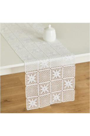 Chemin de Table En Dentelle - Lapua - White
