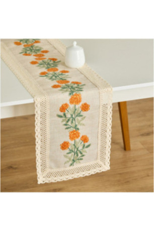 Chemin de Table Brodé - Alta - Beige