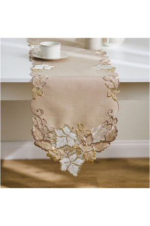 Chemin de Table Brodé - Herfso - Beige
