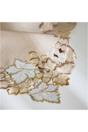 Chemin de Table Brodé - Herfso - Beige