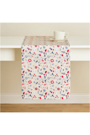 Chemin de Table Imprimé - Pelora - Beige