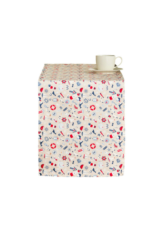 Chemin de Table Imprimé - Pelora - Beige