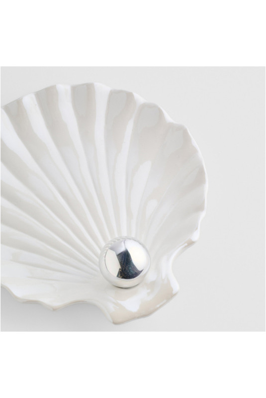Assiette Décorative - Pearlinos - White