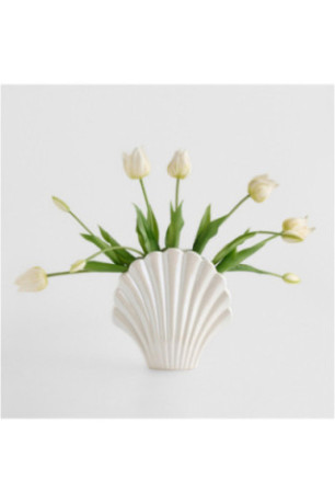 Vase - Seashell - White