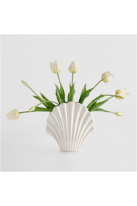 Vase - Seashell - White