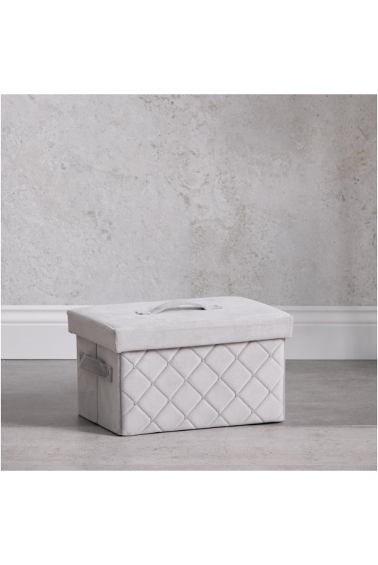 Boîte Avec Couvercle - Diamante - Grey